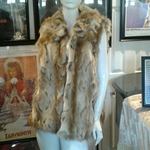 Rachel Zoe Faux Red Fox Vest